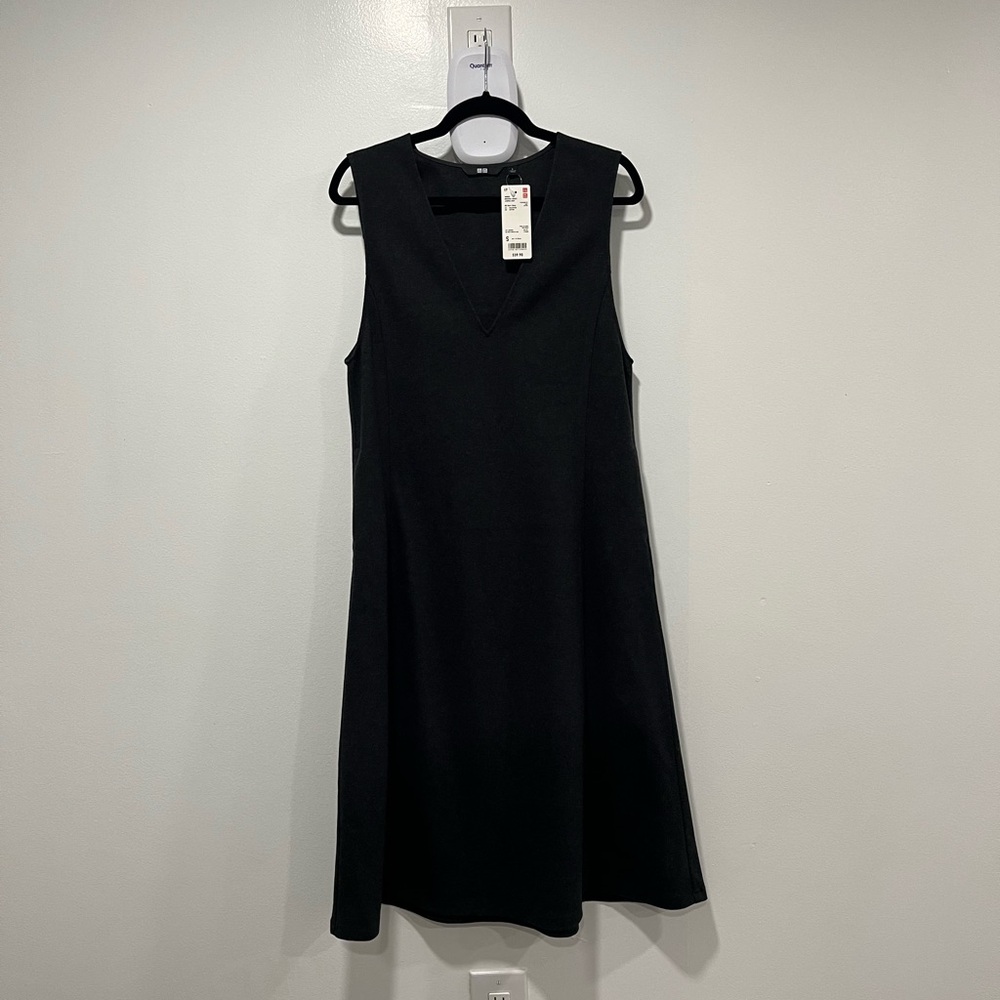 NWT Uniqlo Brushed Jersey Jumper Skirt in 08 Dark Gray - Picture 5 of 9